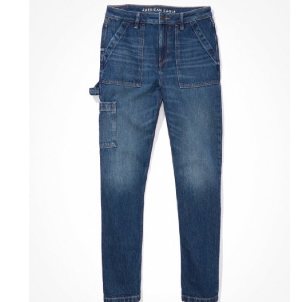 American Eagle Outfitters Women's Straight Leg Mom Jeans 18 Short